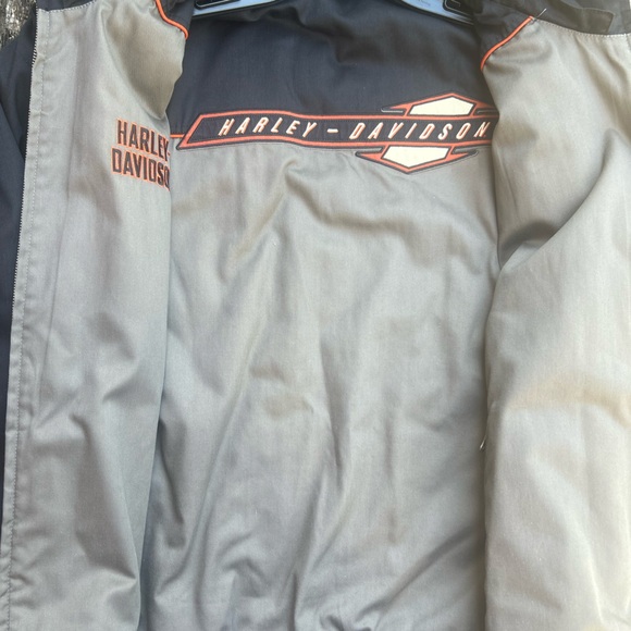 2011 Harley Davidson Full Zip Reversible Jacket w/ Removable Sleeves/Vest 2XL - Picture 15 of 15